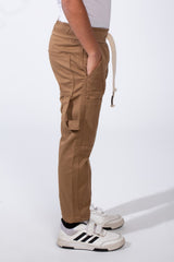 Boy’s Soft Waterproof Drawstring Waist Durable Cargo Pants
