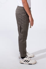 Boy’s Soft Waterproof Drawstring Waist Durable Cargo Pants