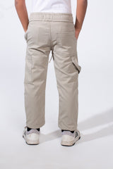 Boy’s Soft Waterproof Drawstring Waist Durable Cargo Pants