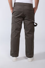 Men’s Casual Jogger-Style Elasticated Waistband Functional Side Pockets Utility-Inspired Thigh Seam Detailing Versatile Modern Look Wide leg Pants
