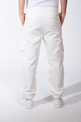 Men's Casual Joggar With Elastic Waistband And Ankles Multiple Pockets Flip Details Modern Sporty Cargo Pants