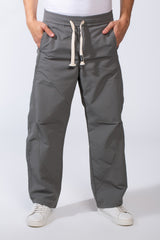 Men's Waterproof Elastic Waistband With Side Pockets Comfy Daily Wear Wide Leg Pants