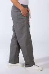 Men's Waterproof Elastic Waistband With Side Pockets Comfy Daily Wear Wide Leg Pants