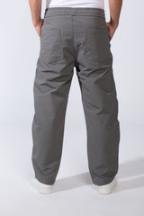 Men's Waterproof Elastic Waistband With Side Pockets Comfy Daily Wear Wide Leg Pants