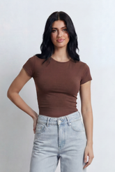 Women’s Tomato Store Classic Crew Neck Short Sleeve Basic Top T-Shirt