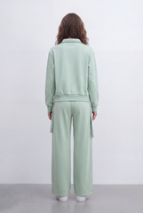 Women’s Tomato Store Set Collared Top Basic Outfit