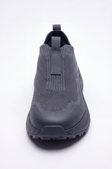 Men's Tomato Store Storm Slip On Sneakers Perforated Grid Texture Wraps The Upper With Molded Protective Panels Front Pull Tabs Duck Shoes