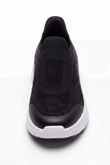 Men's Tomato Store Shadow Slip On Sneakers Sock Like Upper Covered In Perforated Grid Texture Smooth Toe Guard Speckled Heel Effect Pull Tab Detail Duck Shoes