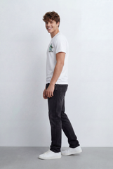 Men’s Tomato Store Graphic T-Shirt Slim Fit Large Back Artwork Print