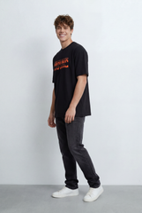 Men’s Tomato Store Graphic T-Shirt Bold Moving Front Print With Motivational Typography Artwork