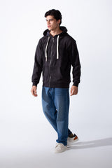 Men's Long sleeve Zip-Up Tie Dye Pattern Slim Fit Hooded Sweatshirt