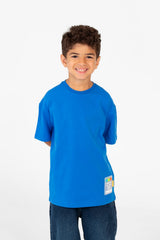 Boy's Basic Oversized Half Sleeves T-Shirt