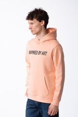Men's Puff-Print Graphic Cross Over Hood Kangaroo Pocket Comfort With Clear Artistic Statement Slim Fit Sweatshirt