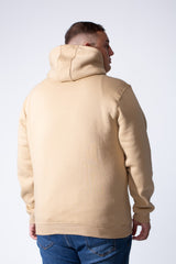 Men's Long Sleeve With Chest Text Print Front Kangaroo Pocket Comfy For Everyday Wear Hooded Big Size Sweatshirt