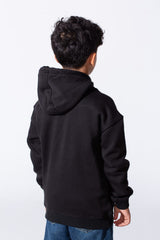 Boy's Tomato Store Hood Front Kangaroo Pockets Bold Graphic Text Print Everyday Modern Sweatshirt