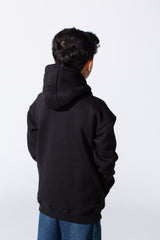 Boy's Embossed Hooded Tomato Store Sweatshirt Kangaroo Pocket Oversized Melton Fabric