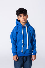 Boy's Embossed Hooded Tomato Store Sweatshirt Kangaroo Pocket Oversized Melton Fabric