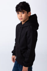 Boy’s Oversize Melton Casual Kangaroo Pocket Hooded Sweatshirt