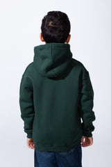Boy’s Oversize Melton Casual Kangaroo Pocket Hooded Sweatshirt
