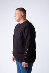 Men's Long Sleeve Round Neckline Versatile Melton Basic For Everyday Wear Big Size Sweatshirt