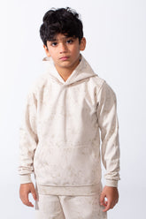 Boy’s Slim Fit Melton Marble Print 2-Pieces Outfit Set