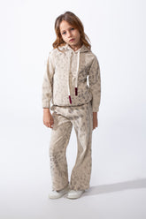 Girl’s Leopard Print Melton Slim Fit 2-Pieces Casual Outfit Set