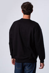 Men's Tomato Store Long Sleeve Crew Neck With Front Print Regular Fit Melton Sweatshirt