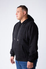 Men's Long Sleeve Kangaroo Pocket With Graphic Pattern Casual Comfy Hooded Big Size Sweatshirt