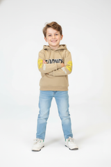 Boy's Tomato Store Bold Graphics Playful SpongeBob Design Kangaroo Pocket Oversize Sweatshirt