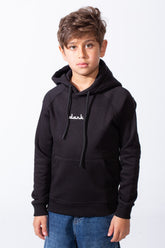 Boy's Melton Oversize Back Graphic Print Hooded Sweatshirt