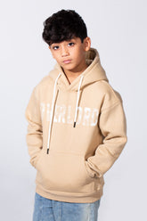 Boy's Hooded Sweatshirt With Front Print Kangaroo Pocket Long Sleeve Oversize Tomato Store