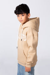 Boy's Hooded Sweatshirt With Front Print Kangaroo Pocket Long Sleeve Oversize Tomato Store