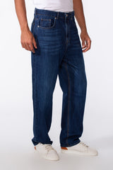 Men's Vintage Effect Straight Essential Jeans Pants