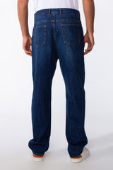 Men's Vintage Effect Straight Essential Jeans Pants