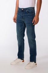 Men's Vintage Effect Straight Essential Jeans Pants