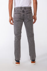 Men's Vintage Effect Straight Essential Jeans Pants
