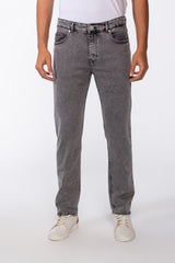 Men's Vintage Effect Straight Essential Jeans Pants
