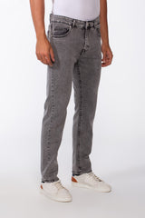 Men's Vintage Effect Straight Essential Jeans Pants