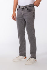 Men's Vintage Effect Straight Essential Jeans Pants