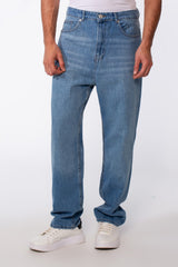 Men's Vintage Effect Straight Essential Jeans Pants