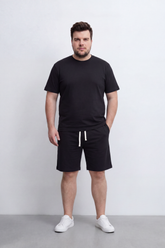 Men's Tomato Store Summer Soft Interlock Co-Ord Set Clean Monochrome Design Big Size Outfit