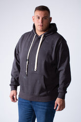 Men's Long Sleeve With Unique Marble Pattern Front Kangaroo Pocket Comfortable Big Size Hooded Sweatshirt