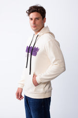 Men's Drawstring Hood Front Kangaroo Pockets Bold Graphic Text Print Everyday Practicality Modern Sweatshirt