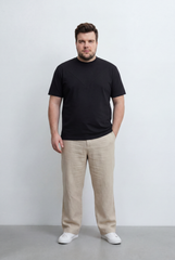 Men’s Tomato Store Big Size Crew Neck T-Shirt Featuring Distinctive V Seam Detail Across The Chest