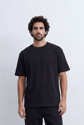 Men’s Tomato Store Layered V Neck T-Shirt Double Seam Front Yoke Detail Clean Minimal Relaxed Fit