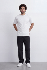 Men’s Tomato Store Layered V Neck T-Shirt Double Seam Front Yoke Detail Clean Minimal Relaxed Fit