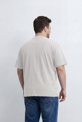 Men’s Tomato Store Big Size T-Shirt Utility Inspired Chest Pocket And Distressed Detail