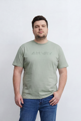Men’s Tomato Store Silent Rage T-Shirt Tonal Angry Chest Typography With Fine Scratch Line Big Size