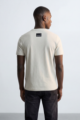 Men’s Tomato Store Embossed Logo Tee Tonal Front Detail Subtle Raised Text