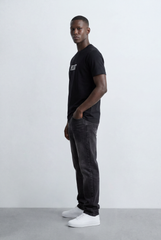Men’s Tomato Store Embossed Logo Tee Tonal Front Detail Subtle Raised Text